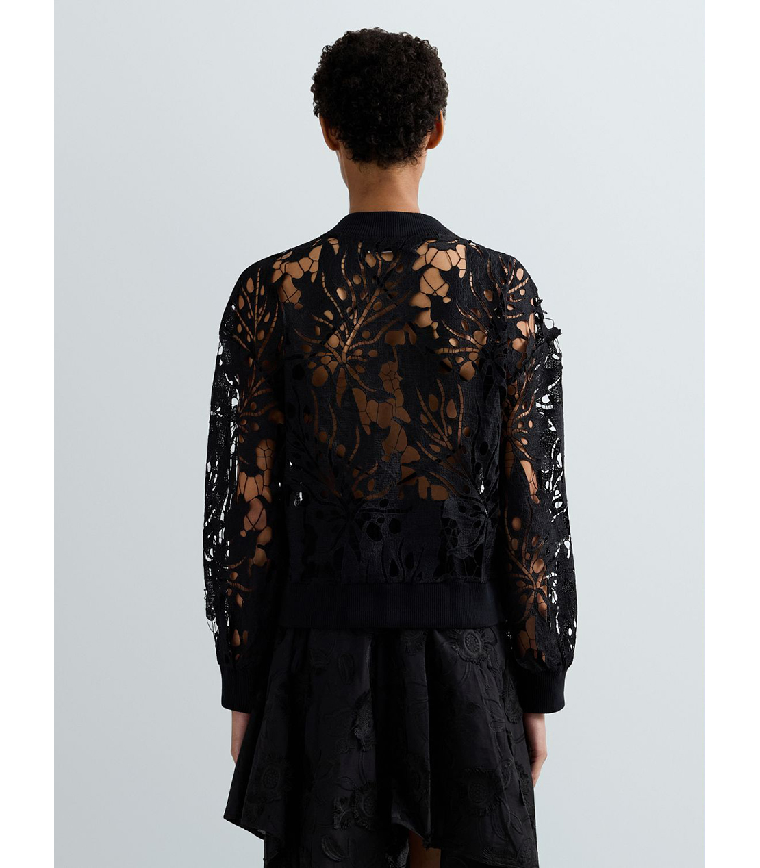 オープンレースジップトップ 詳細画像 ブラック 3